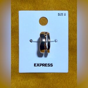 Express  Gold Tone Ring Size 8